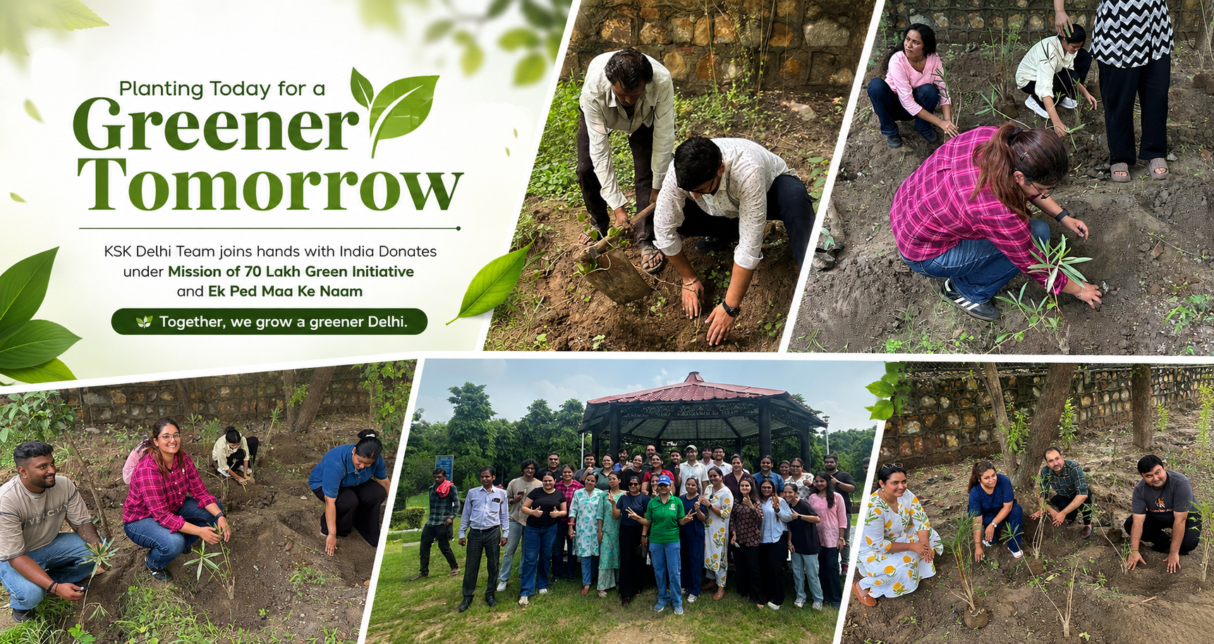 KSK Delhi Goes Green: Team Joins “Ek Ped Maa Ke Naam” Plantation Drive