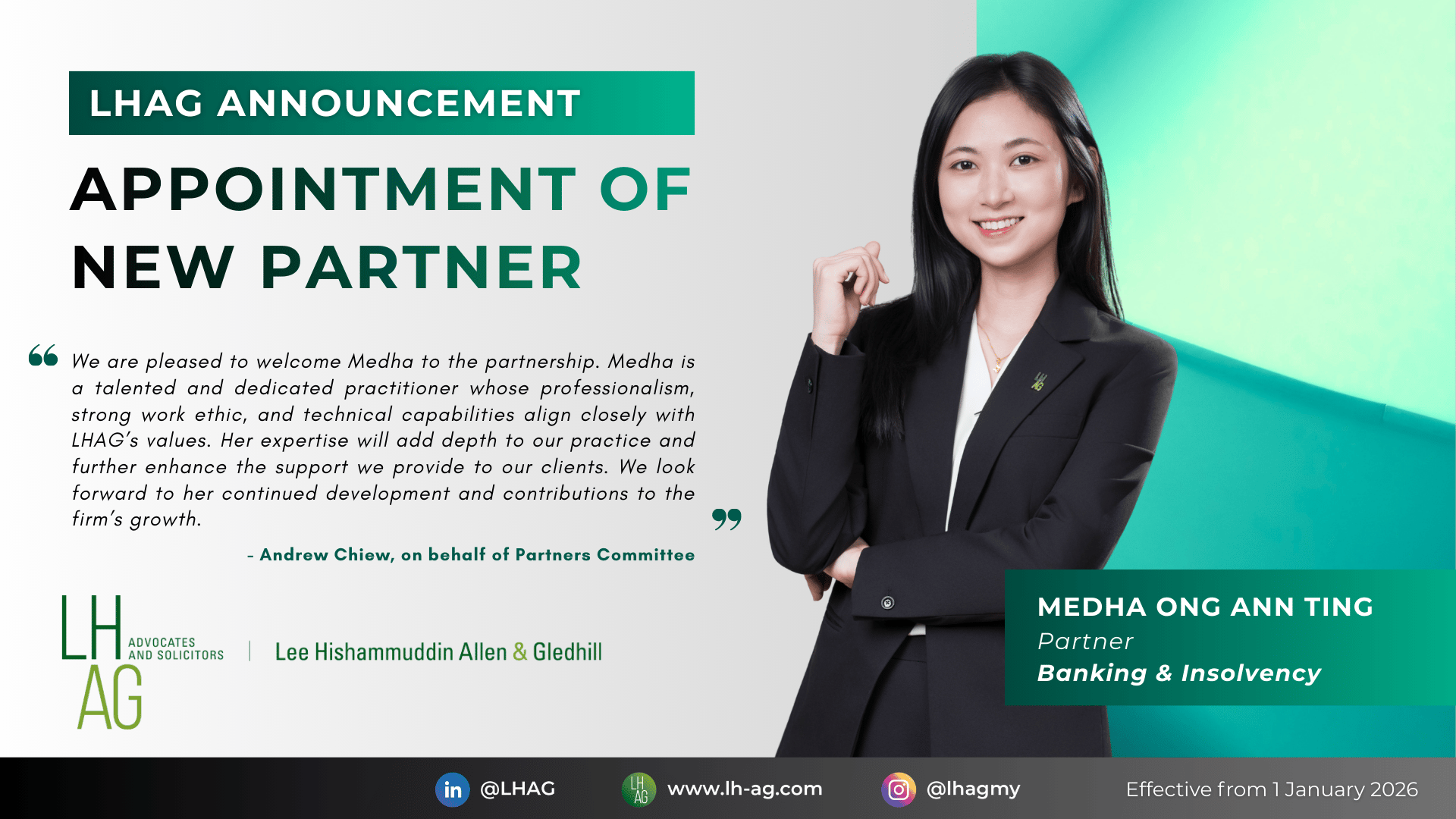 LHAG Welcomes the Addition of a New Partner in 2026