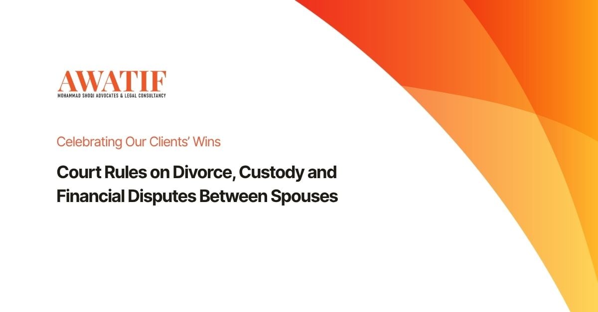Court Rules on Divorce, Custody and Financial Disputes Between Spouses