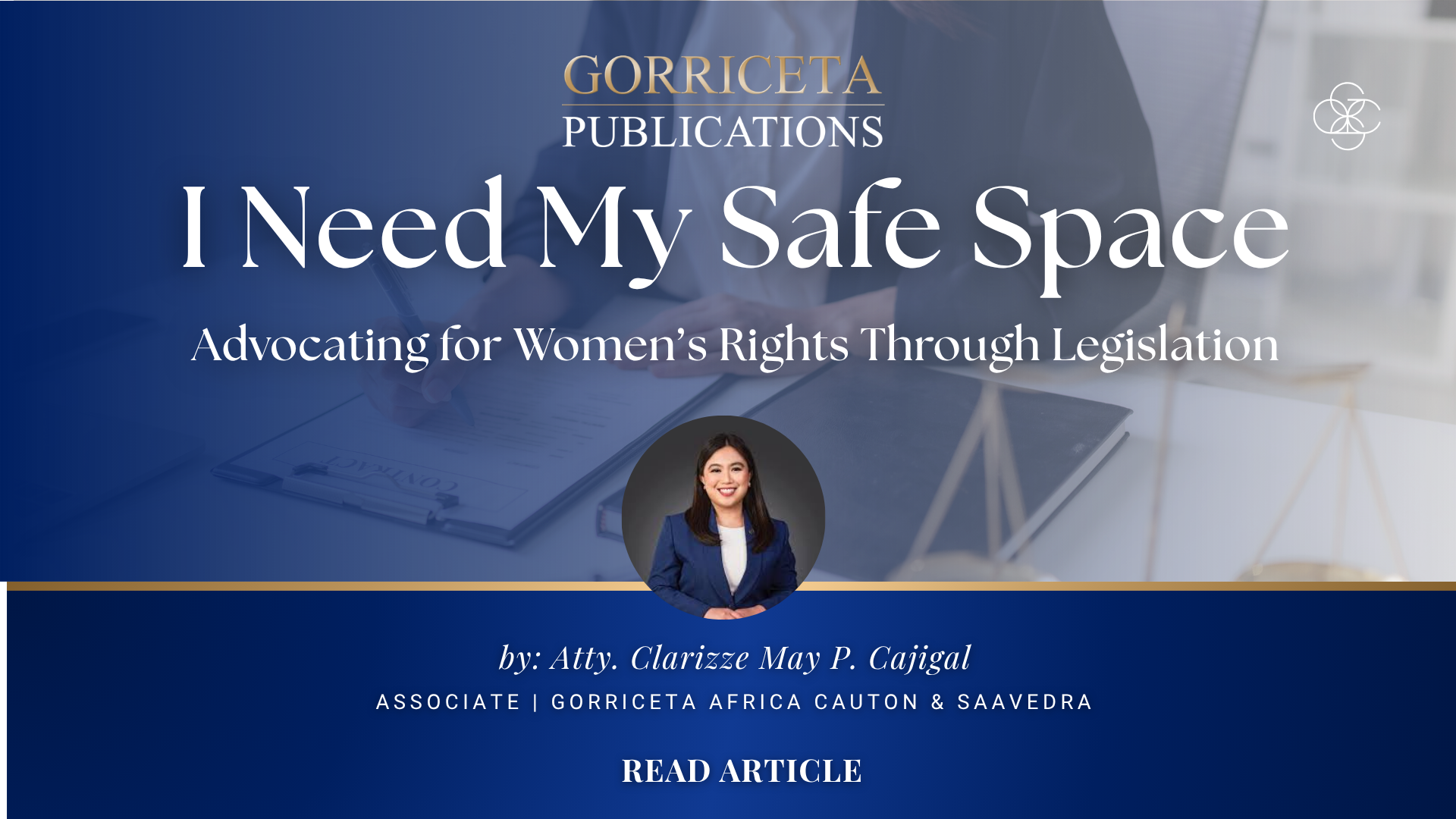 I NEED MY SAFE SPACE: Advocating for Women’s Rights Through Legislation