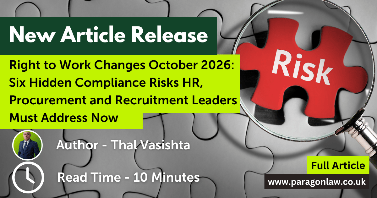 Right to Work Changes October 2026: 6 Compliance Risks | Paragon Law