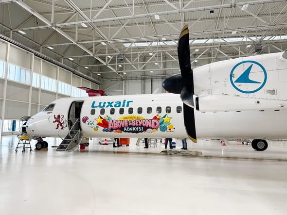 GSK Stockmann and Luxair unveil special anniversary aircraft to mark GSK Stockmann's 10th anniversary in Luxembourg