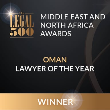 Oman lawyer of the Year - the Legal 500 Middle East & North Africa Awards 2024