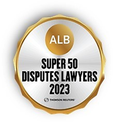 Finalist of Asia Super 50 Dispute Lawyer 2023 by Asian Legal Business