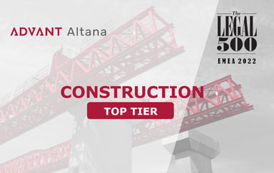 LEGAL 500 EMEA 2022 - Construction (Top Tier)