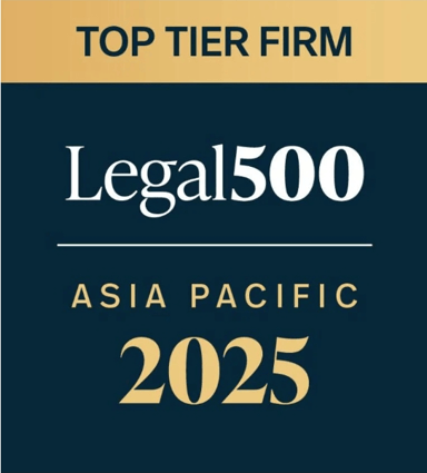The Legal 500 Asia-Pacific Rankings 2025