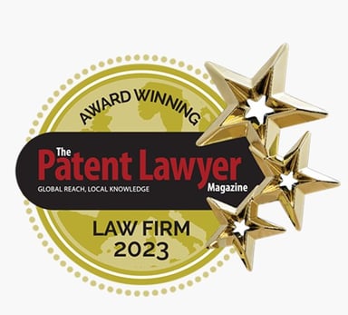 Award Winning Law Firm 2023 - The Patent Lawyer Magazine