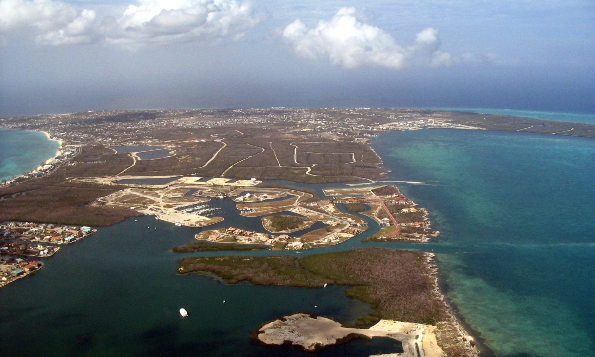 Cayman Islands aerial view
