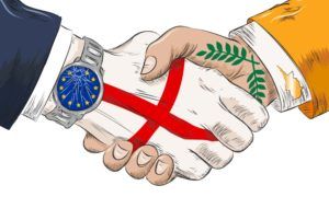 Cyprus England handshake