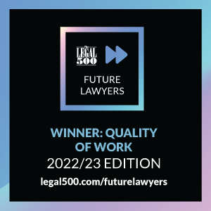 Future Lawyers Winner: Quality of work
