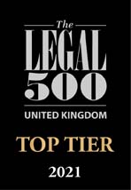 The legal 500 top tier award