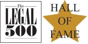 Legal 500Hall of Fame award logo