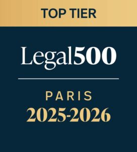 Legal 500 Paris Top Tier Firm 2025-2026
