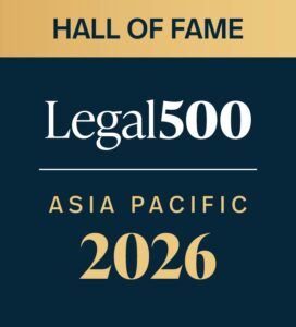Hall of Fame Legal 500 Asia Pacific 2026