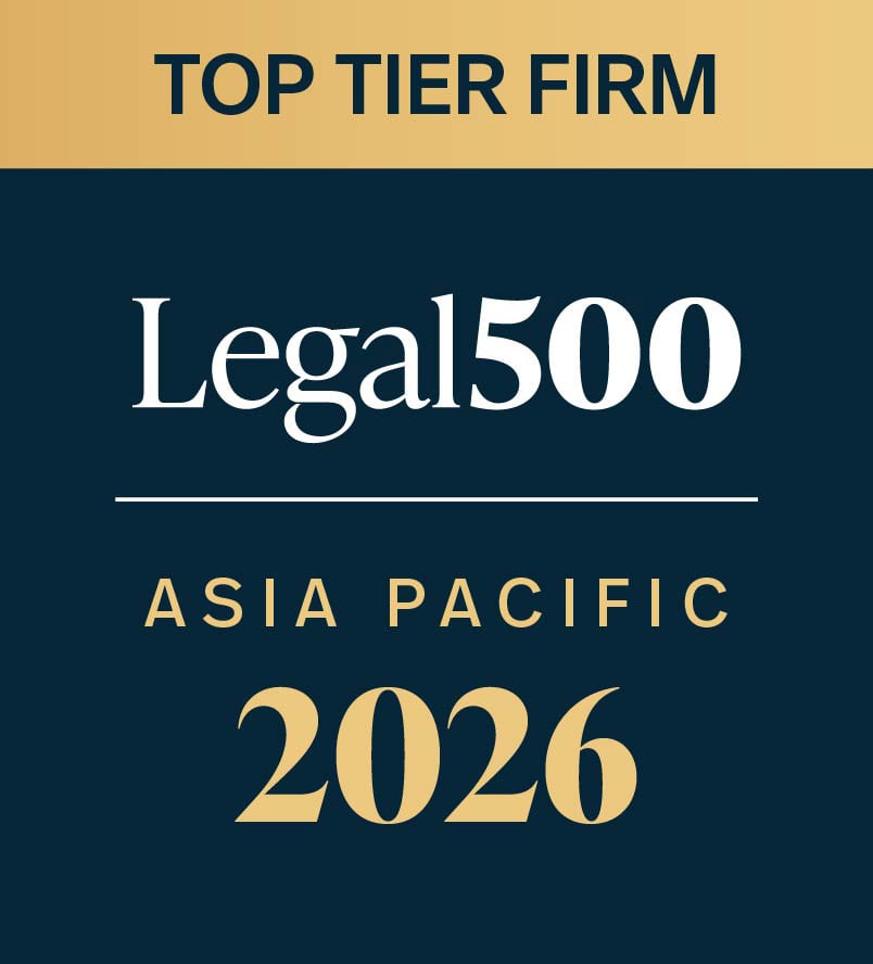 Legal 500 Asia Pacific 2026: Top Tier Firm